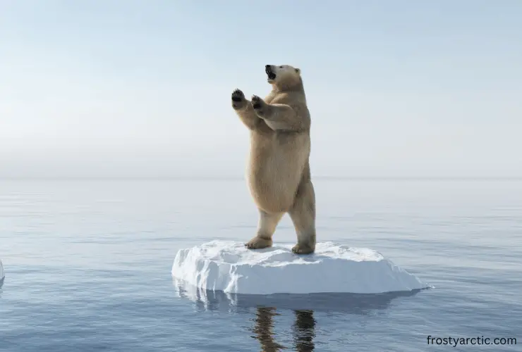 polar bear standing up on hind legs